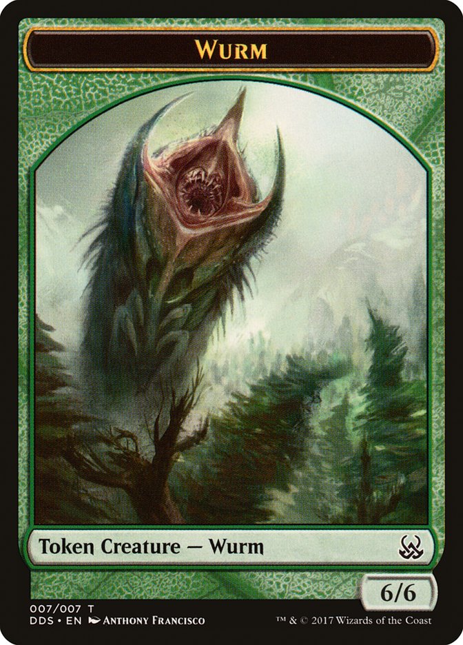 Wurm Token [Duel Decks: Mind vs. Might Tokens] | L.A. Mood Comics and Games