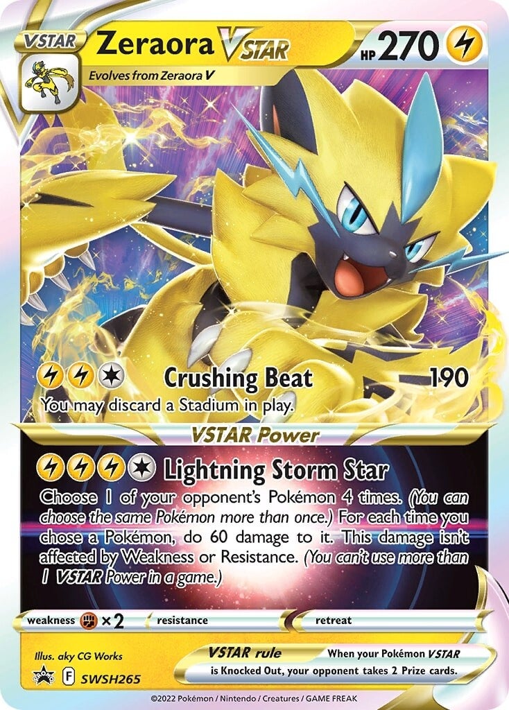 Zeraora VSTAR (SWSH265) (Jumbo Card) [Sword & Shield: Black Star Promos] | L.A. Mood Comics and Games