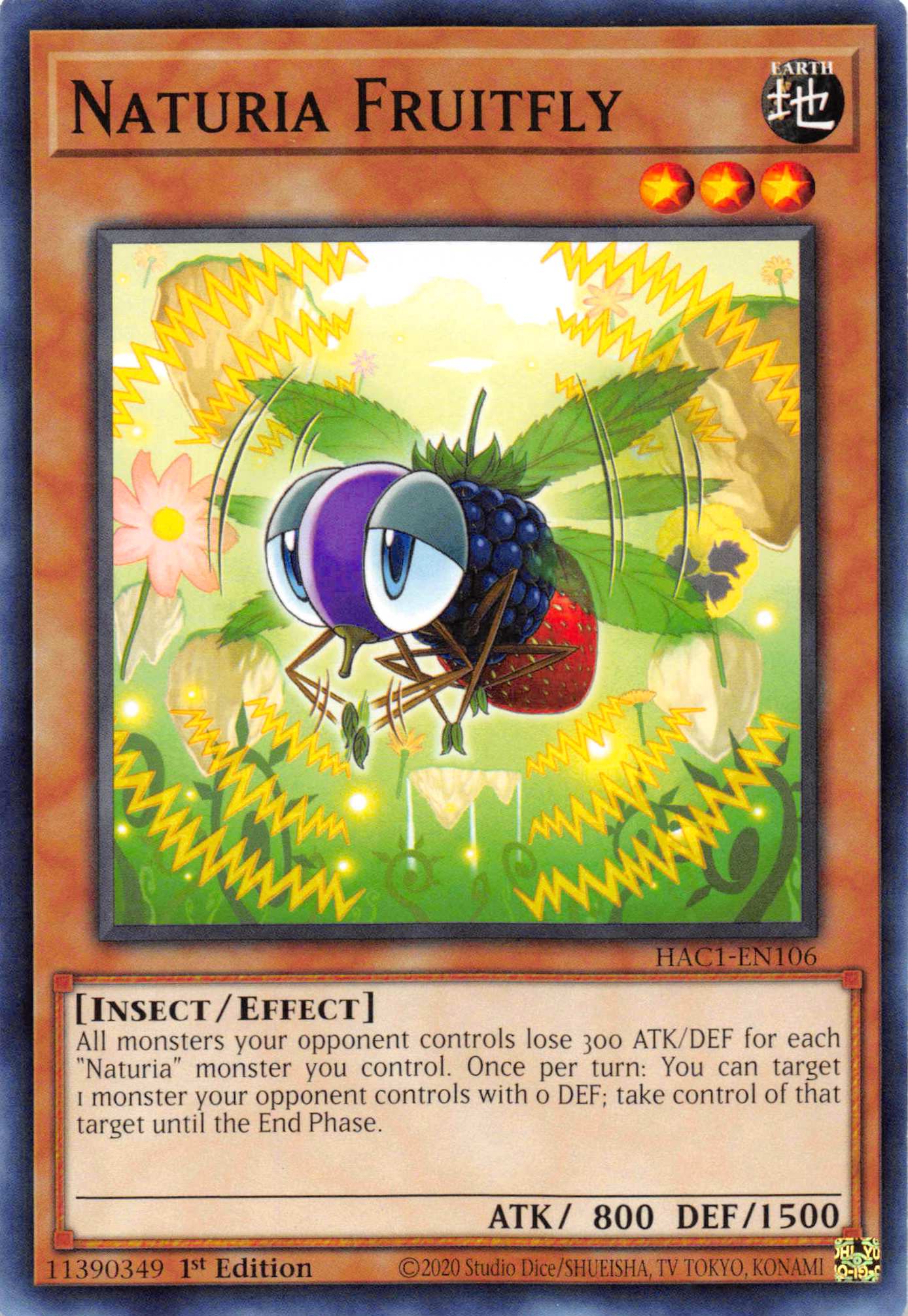Naturia Fruitfly [HAC1-EN106] Common | L.A. Mood Comics and Games