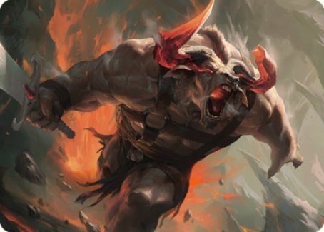 Furious Bellow Art Card [Dominaria United Art Series] | L.A. Mood Comics and Games
