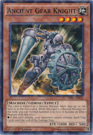 Ancient Gear Knight [BP03-EN033] Shatterfoil Rare | L.A. Mood Comics and Games