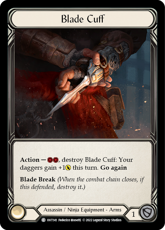 Blade Cuff [OUT141] (Outsiders)  Rainbow Foil | L.A. Mood Comics and Games