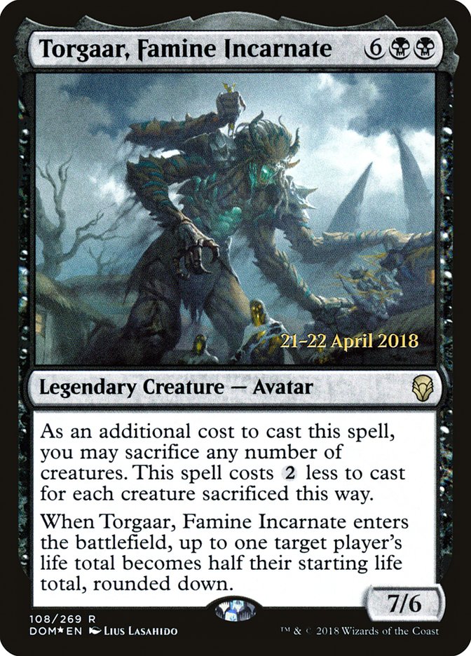 Torgaar, Famine Incarnate [Dominaria Prerelease Promos] | L.A. Mood Comics and Games