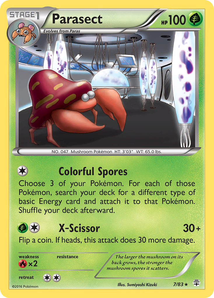 Parasect (7/83) [XY: Generations] | L.A. Mood Comics and Games