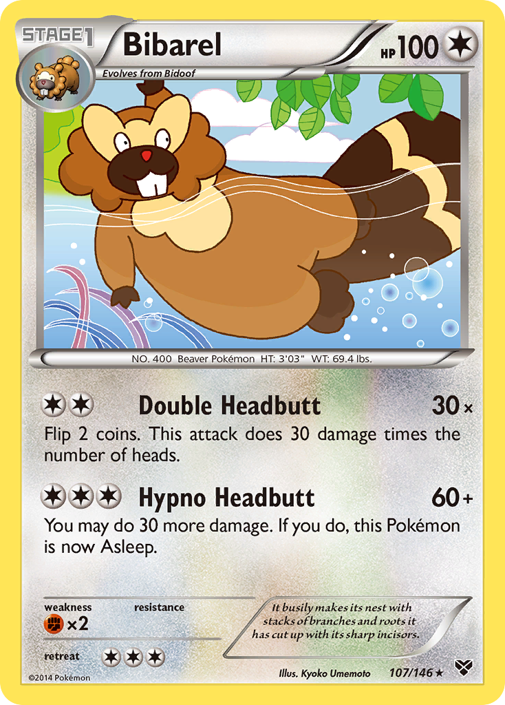 Bibarel (107/146) [XY: Base Set] | L.A. Mood Comics and Games