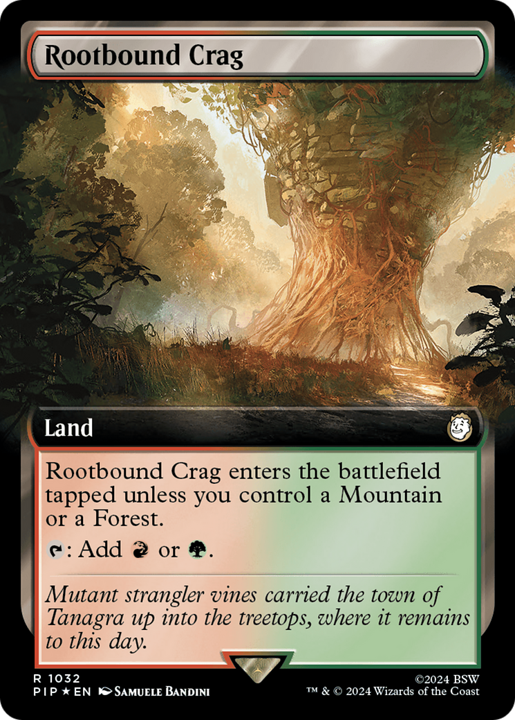 Rootbound Crag (Extended Art) (Surge Foil) [Fallout] | L.A. Mood Comics and Games