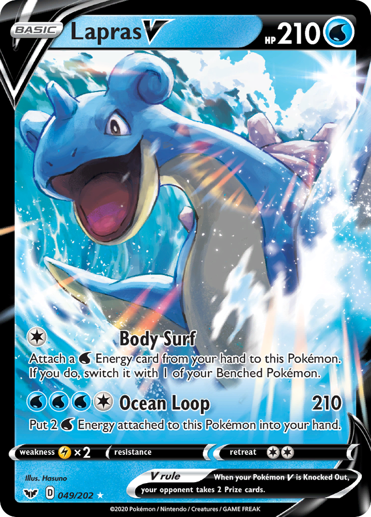 Lapras V (049/202) [Sword & Shield: Base Set] | L.A. Mood Comics and Games