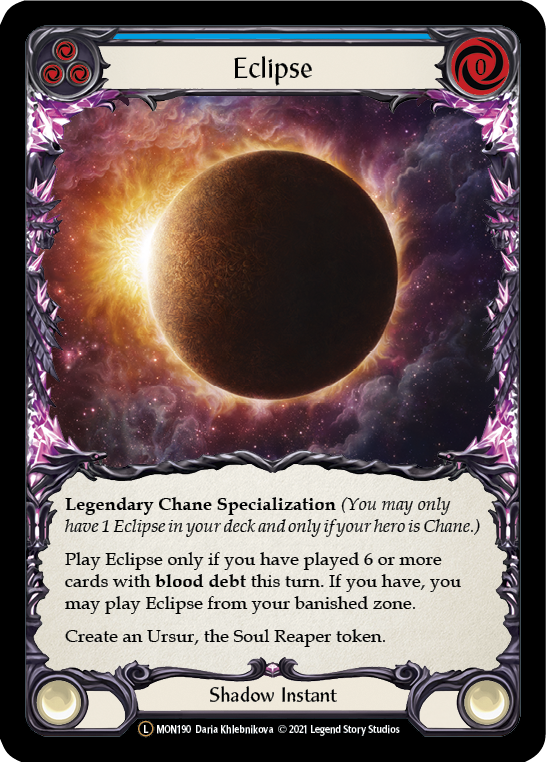 Eclipse [U-MON190-RF] (Monarch Unlimited)  Unlimited Rainbow Foil | L.A. Mood Comics and Games