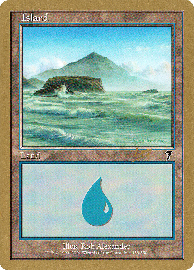 Island (333) (Raphael Levy) [World Championship Decks 2002] | L.A. Mood Comics and Games