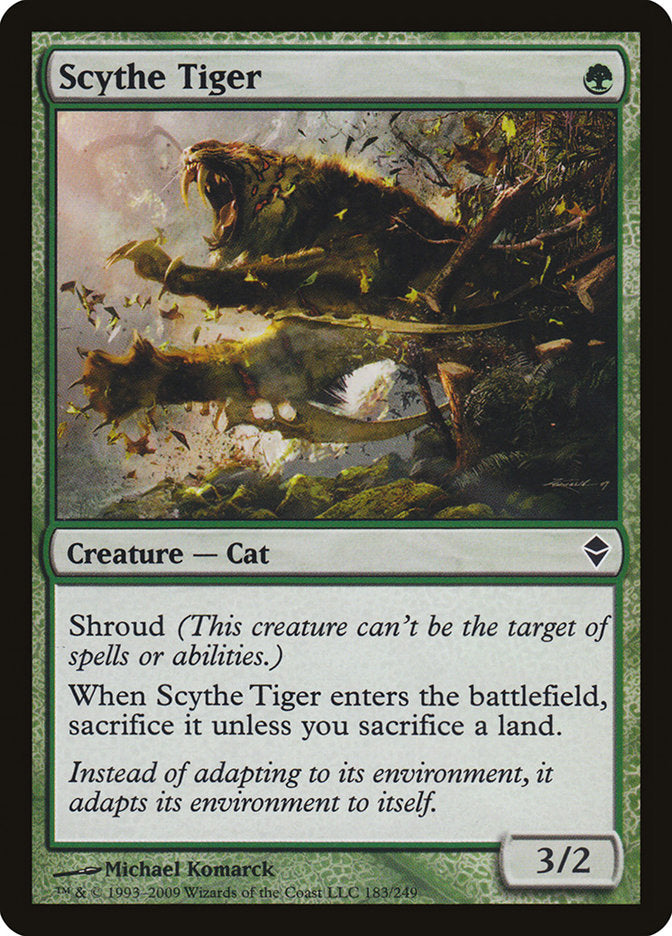 Scythe Tiger [Zendikar] | L.A. Mood Comics and Games