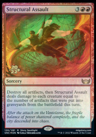 Structural Assault [Streets of New Capenna Prerelease Promos] | L.A. Mood Comics and Games