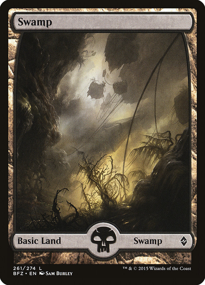 Swamp (261) (Full Art) [Battle for Zendikar] | L.A. Mood Comics and Games