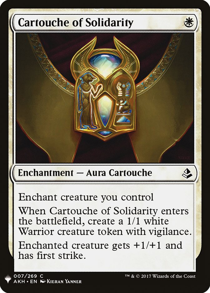 Cartouche of Solidarity [Mystery Booster] | L.A. Mood Comics and Games