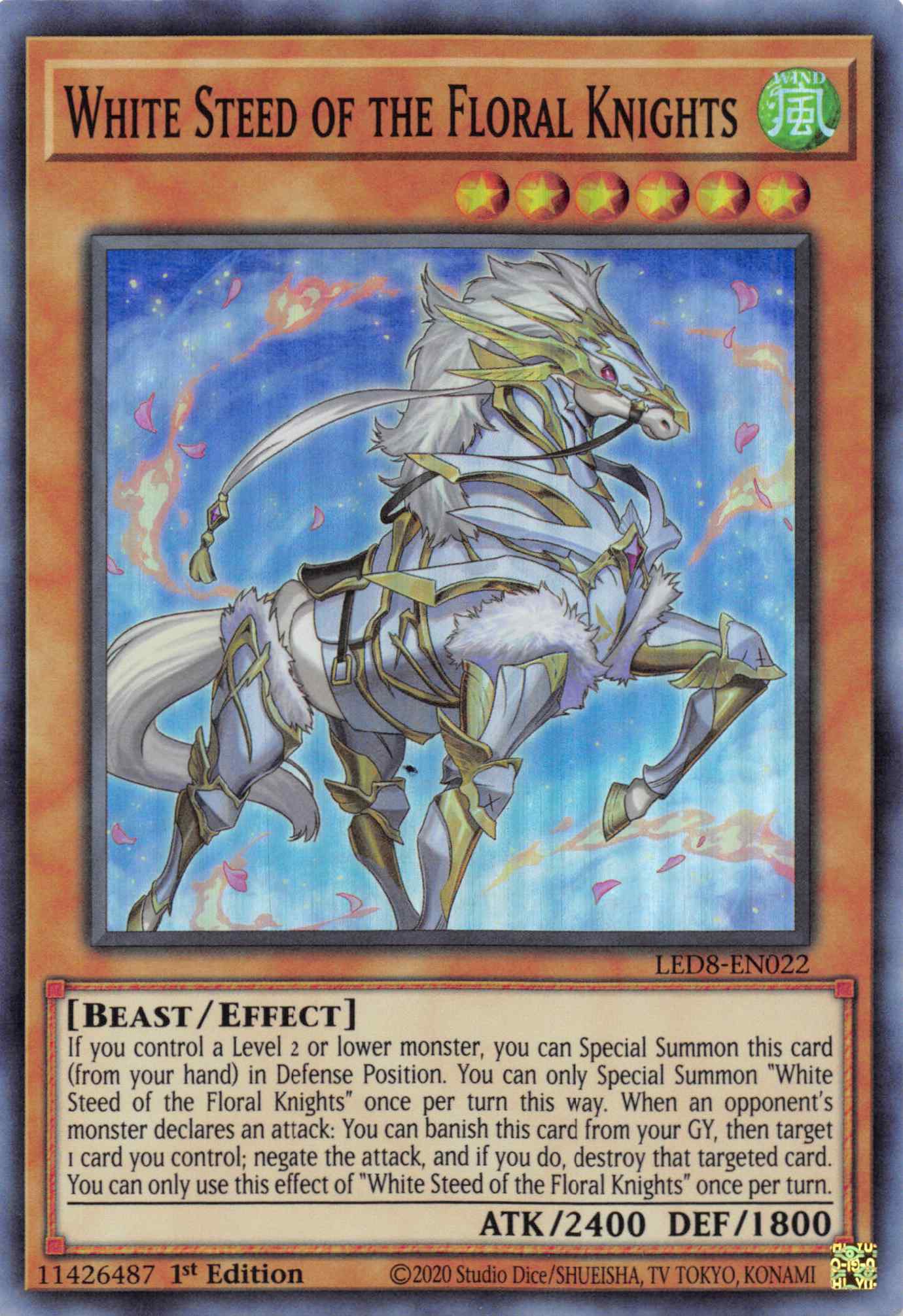 White Steed of the Floral Knights [LED8-EN022] Super Rare | L.A. Mood Comics and Games