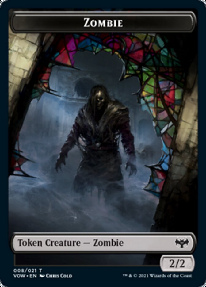 Zombie (008) // Spirit (002) Double-Sided Token [Innistrad: Crimson Vow Tokens] | L.A. Mood Comics and Games
