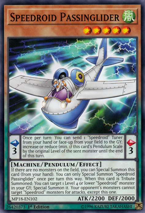 Speedroid Passinglider [MP18-EN102] Common | L.A. Mood Comics and Games