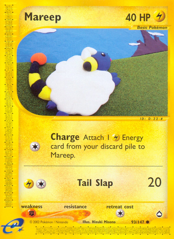 Mareep (93/147) [Aquapolis] | L.A. Mood Comics and Games