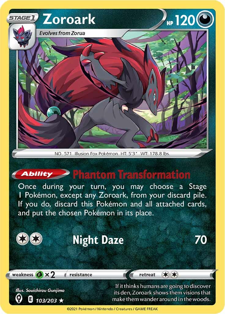 Zoroark (103/203) [Sword & Shield: Evolving Skies] | L.A. Mood Comics and Games