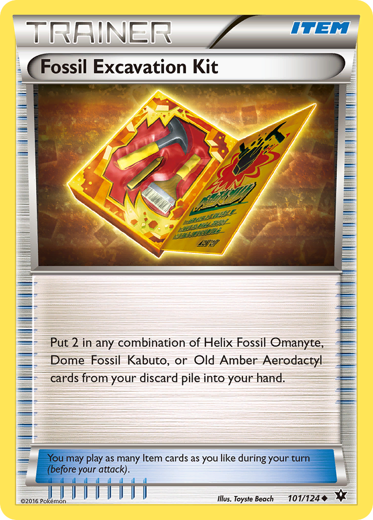 Fossil Excavation Kit (101/124) [XY: Fates Collide] | L.A. Mood Comics and Games