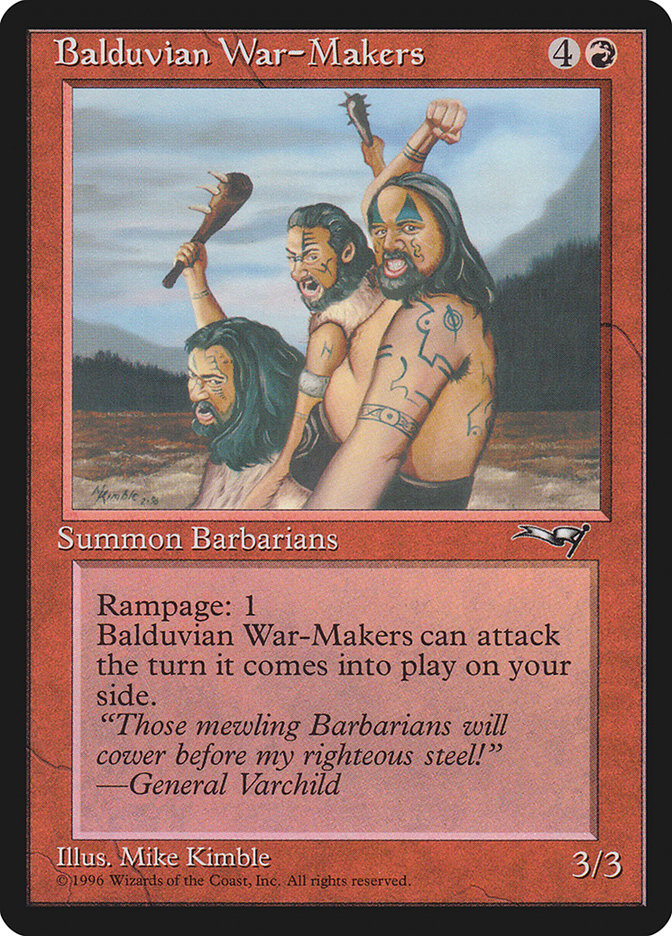 Balduvian War-Makers (Treeline Background) [Alliances] | L.A. Mood Comics and Games