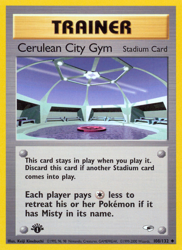 Cerulean City Gym (108/132) [Gym Heroes 1st Edition] | L.A. Mood Comics and Games