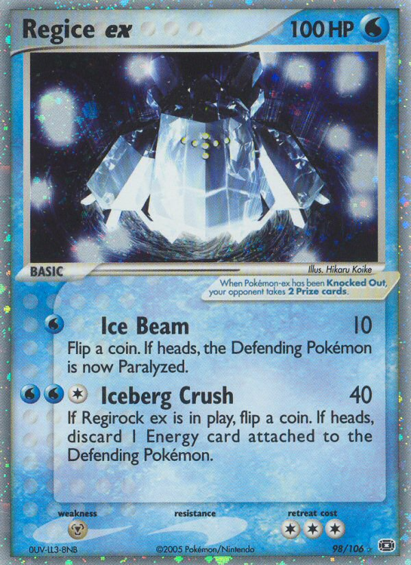 Regice ex (98/106) [EX: Emerald] | L.A. Mood Comics and Games