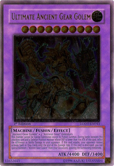 Ultimate Ancient Gear Golem [LODT-EN043] Ultimate Rare | L.A. Mood Comics and Games