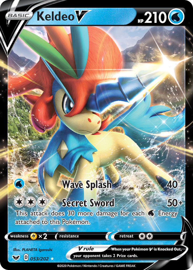 Keldeo V (053/202) [Sword & Shield: Base Set] | L.A. Mood Comics and Games