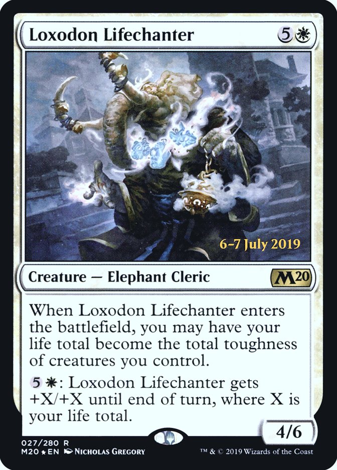 Loxodon Lifechanter [Core Set 2020 Prerelease Promos] | L.A. Mood Comics and Games