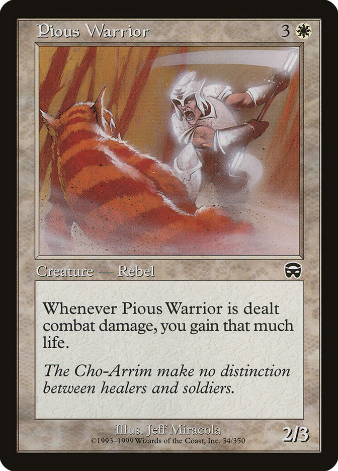 Pious Warrior [Mercadian Masques] | L.A. Mood Comics and Games