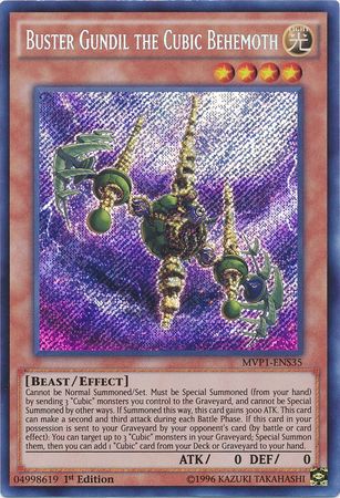 Buster Gundil the Cubic Behemoth [MVP1-ENS35] Secret Rare | L.A. Mood Comics and Games