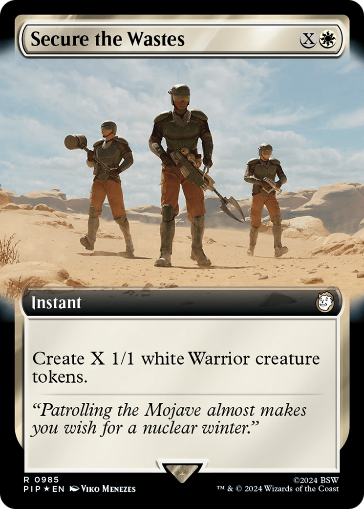 Secure the Wastes (Extended Art) (Surge Foil) [Fallout] | L.A. Mood Comics and Games