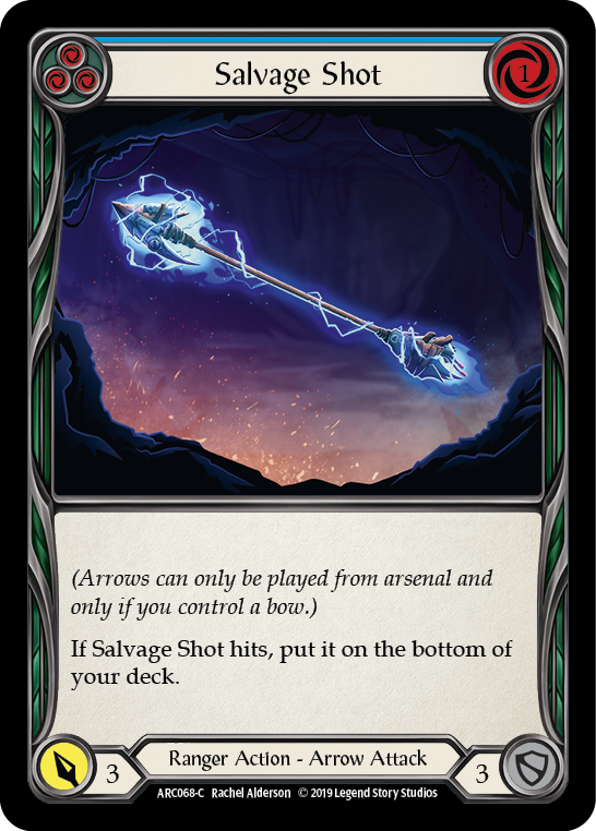 Salvage Shot (Blue) [ARC068-C] (Arcane Rising)  1st Edition Rainbow Foil | L.A. Mood Comics and Games