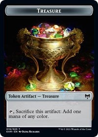 Treasure // Troll Warrior Double-Sided Token [Kaldheim Tokens] | L.A. Mood Comics and Games