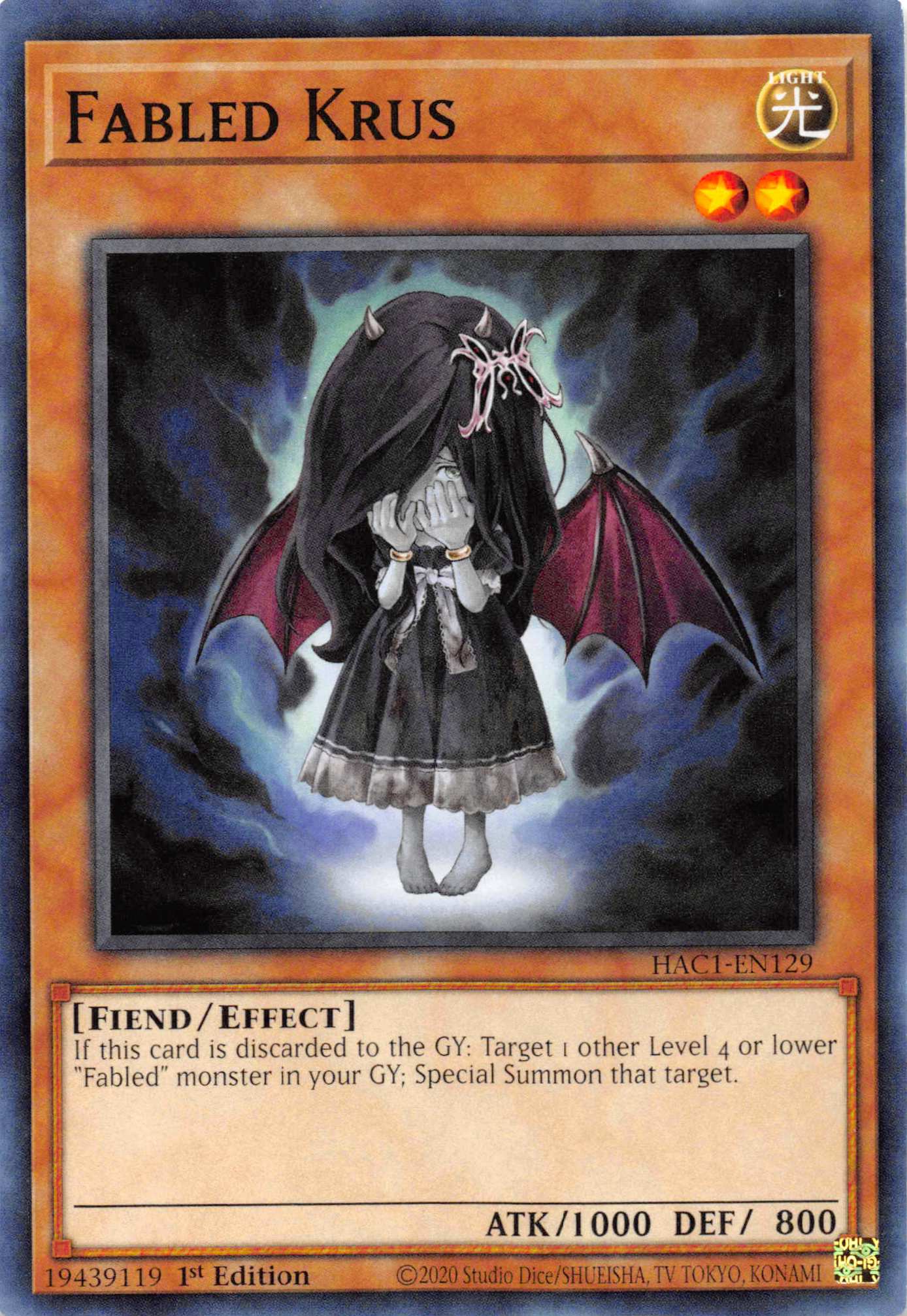 Fabled Krus [HAC1-EN129] Common | L.A. Mood Comics and Games