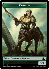 Saproling // Centaur Double-Sided Token [Ravnica Remastered Tokens] | L.A. Mood Comics and Games