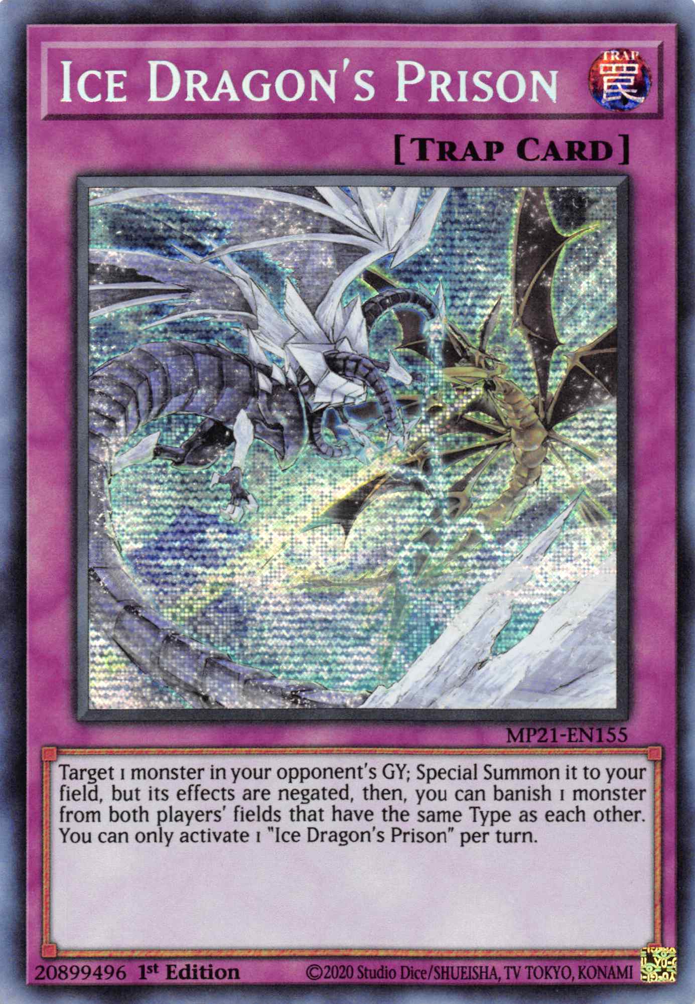 Ice Dragon's Prison [MP21-EN155] Prismatic Secret Rare | L.A. Mood Comics and Games