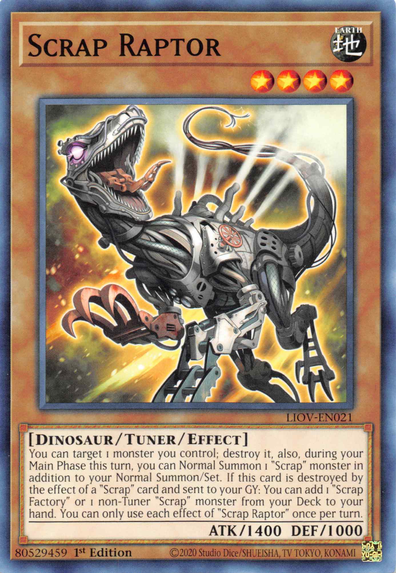Scrap Raptor [LIOV-EN021] Common | L.A. Mood Comics and Games