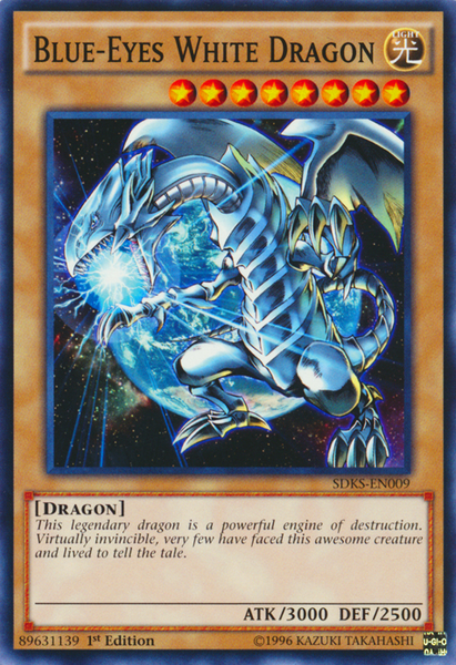 Blue-Eyes White Dragon [SDKS-EN009] Common – L.A. Mood Comics and