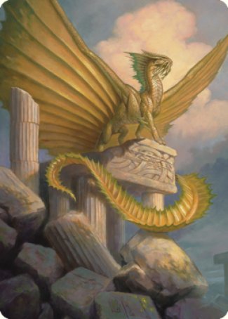 Ancient Gold Dragon Art Card (05) [Commander Legends: Battle for Baldur's Gate Art Series] | L.A. Mood Comics and Games