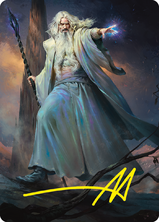 Saruman of Many Colors Art Card (Gold-Stamped Signature) [The Lord of the Rings: Tales of Middle-earth Art Series] | L.A. Mood Comics and Games