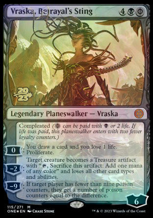 Vraska, Betrayal's Sting [Phyrexia: All Will Be One Prerelease Promos] | L.A. Mood Comics and Games