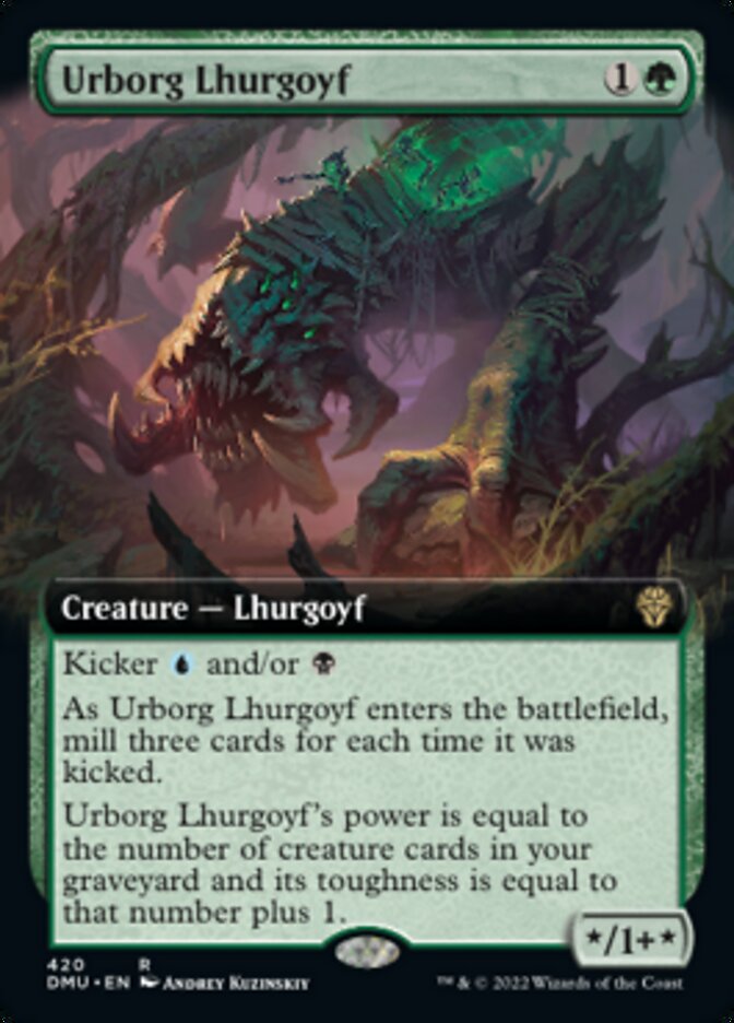 Urborg Lhurgoyf (Extended Art) [Dominaria United] | L.A. Mood Comics and Games