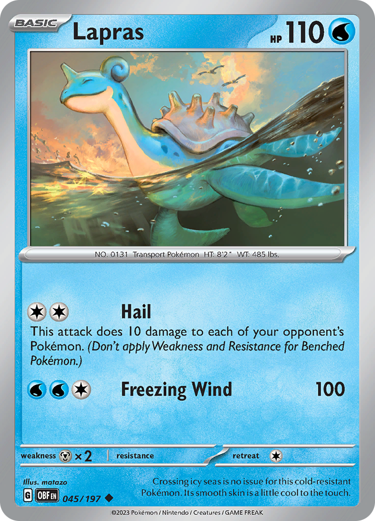 Lapras (045/197) [Scarlet & Violet: Obsidian Flames] | L.A. Mood Comics and Games