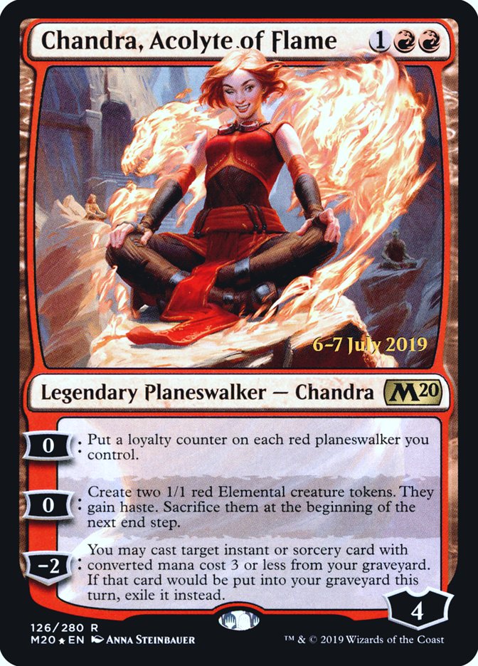 Chandra, Acolyte of Flame [Core Set 2020 Prerelease Promos] | L.A. Mood Comics and Games