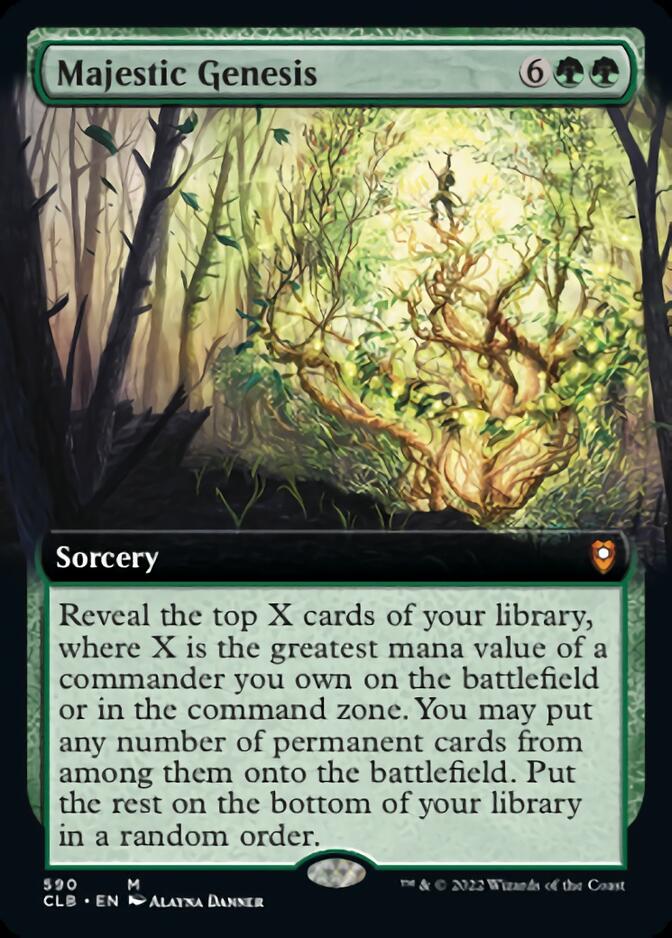 Majestic Genesis (Extended Art) [Commander Legends: Battle for Baldur's Gate] | L.A. Mood Comics and Games