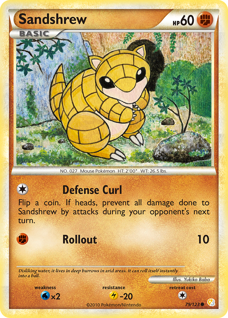 Sandshrew (79/123) [HeartGold & SoulSilver: Base Set] | L.A. Mood Comics and Games