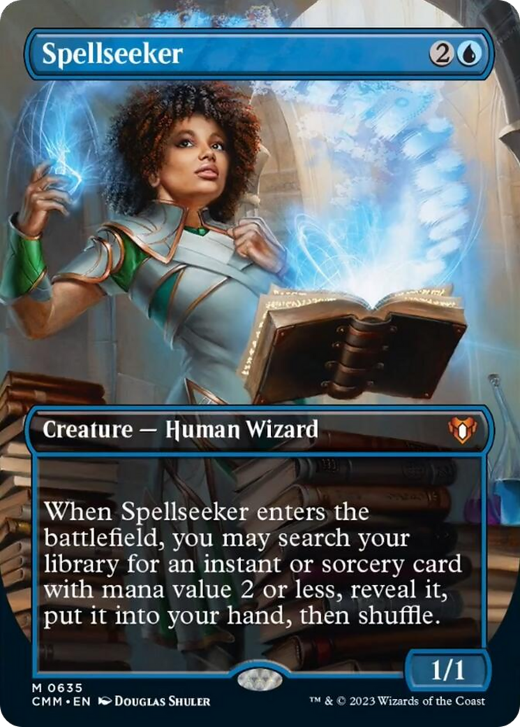 Spellseeker (Borderless Alternate Art) [Commander Masters] | L.A. Mood Comics and Games