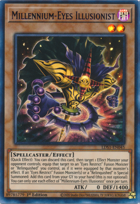 Millennium-Eyes Illusionist (Purple) [LDS1-EN045] Ultra Rare | L.A. Mood Comics and Games