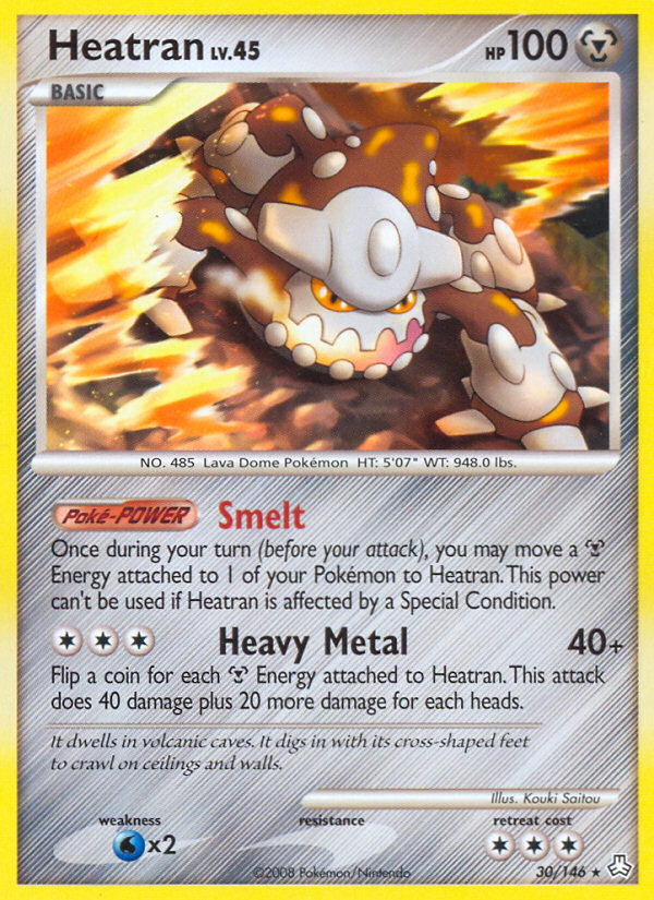 Heatran (30/146) [Diamond & Pearl: Legends Awakened] | L.A. Mood Comics and Games